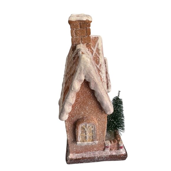 Michaels Ashlund Gingerbread Christmas Village House 8" x 8" x 3.5" Festive Deco - Picture 3 of 5